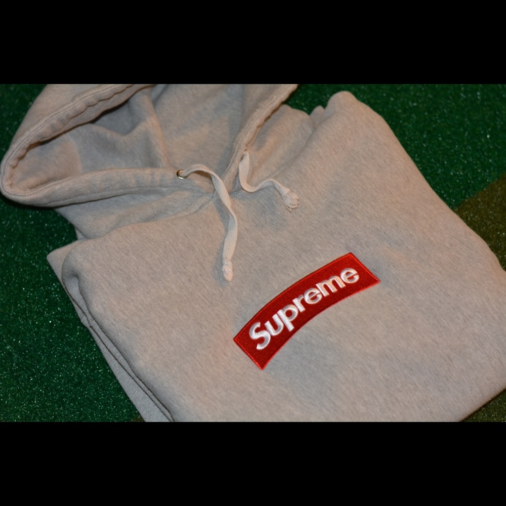 Supreme FW16 Red On Grey Box Logo